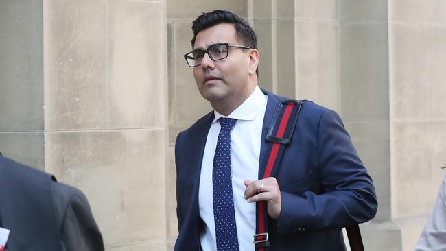 Western Bulldogs CEO Ameet Bains leaves court last month. Picture: NCA NewsWire / David Crosling