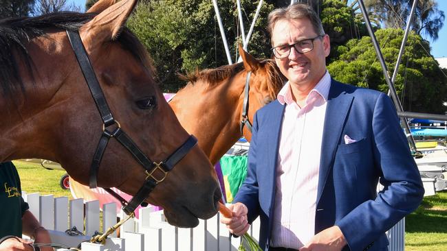 Outgoing Racing Victoria CEO Andrew Jones in February.