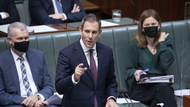 Treasurer Jim Chalmers during Question Time in the House of Representatives. Picture: NCA NewsWire / Gary Ramage