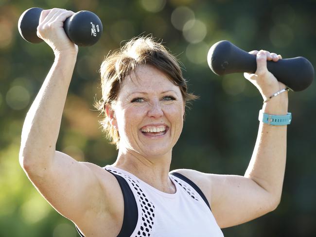 Shelley Heaney, 43, wanted to make exercise part of her lifestyle after she was diagnosed with breast cancer. Picture: David Caird