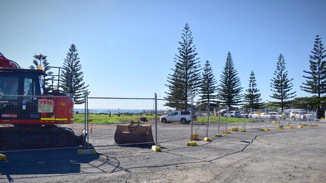 Work has commenced on the North Wall upgrade project in Coffs Harbour. Photo: Jasmine Minhas