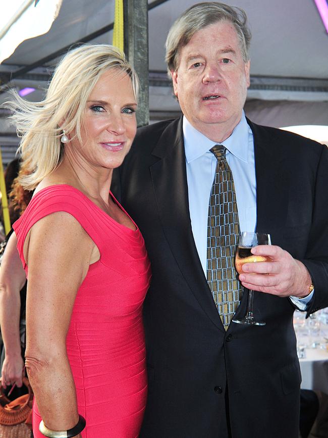 Skye and David Leckie on the social scene in 2011.
