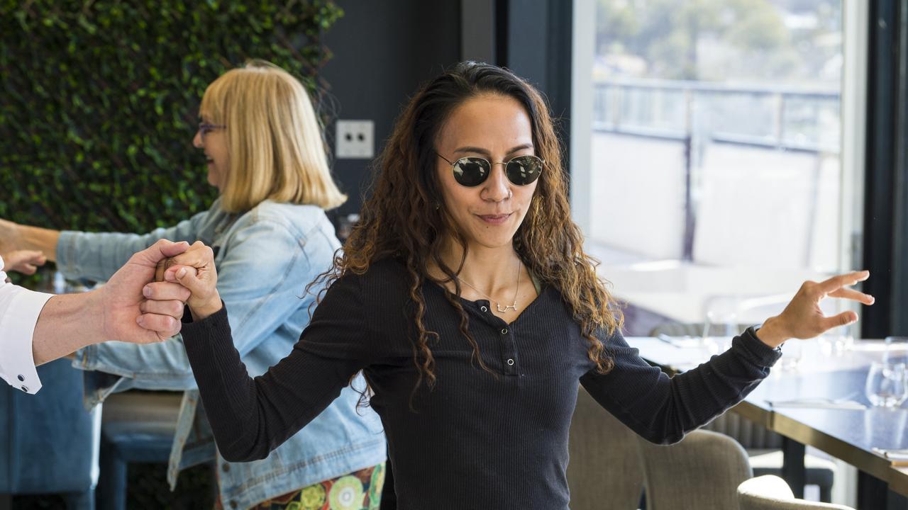 Betty Khumtong as Street Salsa Toowoomba hosts Sunday Arvo Street Salsa at George Banks, Sunday, June 20, 2021. Picture: Kevin Farmer