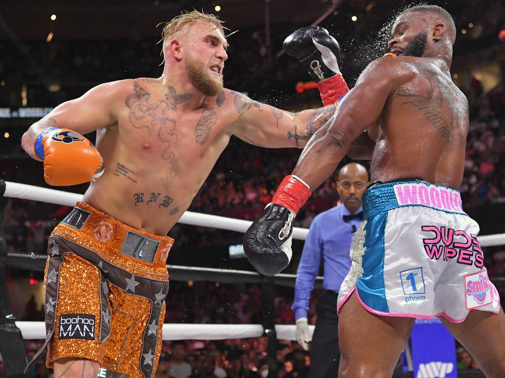 Jake Paul put Tyron Woodley into retirement.