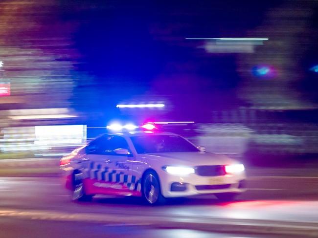 Sirens blaring and with the Air Wing overhead, police followed Mr Coulton who allegedly kept switching lanes and stopping during traffic before taking off quickly. Picture: Supplied