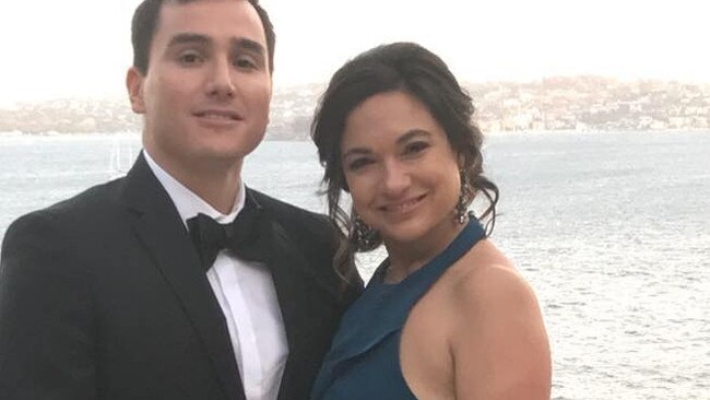 Liz Albornoz with her husband Victor. Picture: Supplied