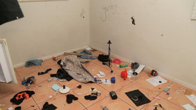 The Parramatta Park property at 18 Lumley St has been trashed by former tenants. Picture: Peter Carruthers