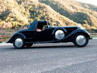 The 1934 Rolls-Royce PII Continental Roadster is up for grabs. Picture: Worldwide Auctioneers.