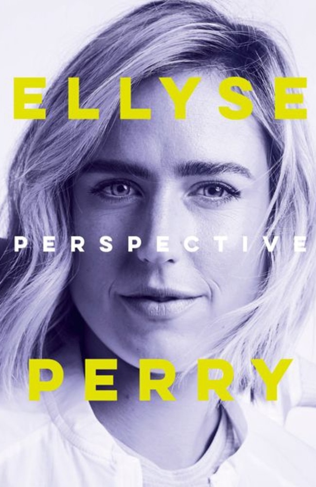 The front cover from Ellyse Perry’s new book