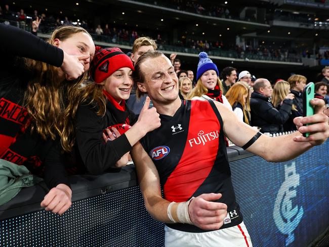 Will Mason Redman stay at the Bombers? Picture: Getty Images