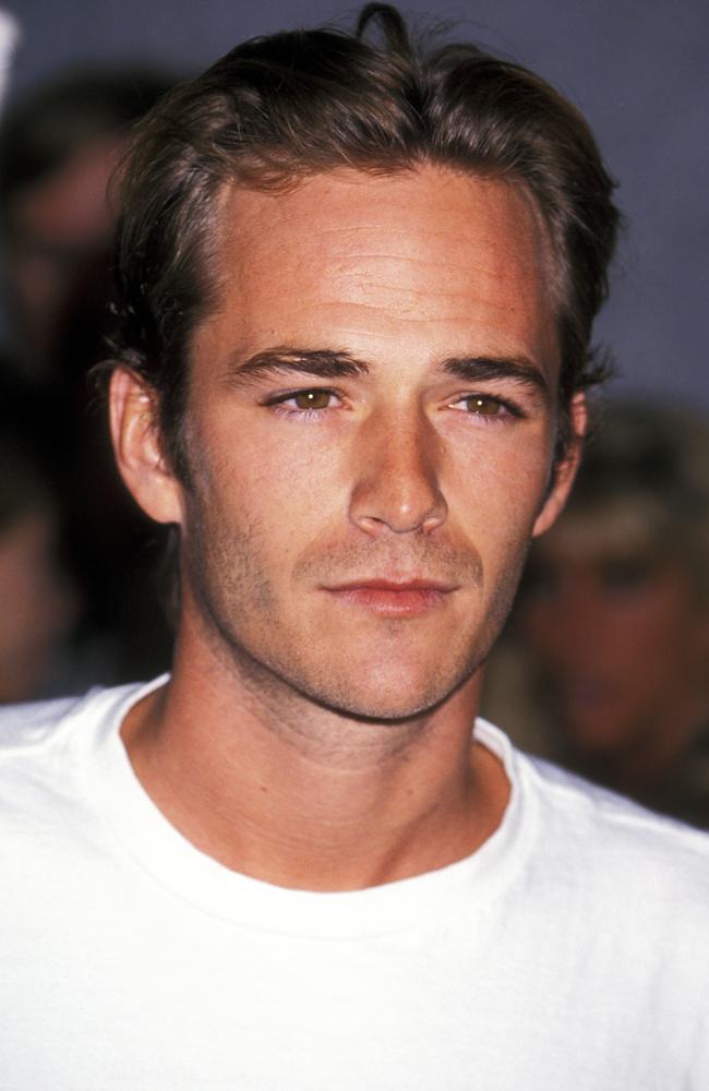 Luke Perry’s classic look, pictured here in 1994. Picture: Ron Galella/WireImage