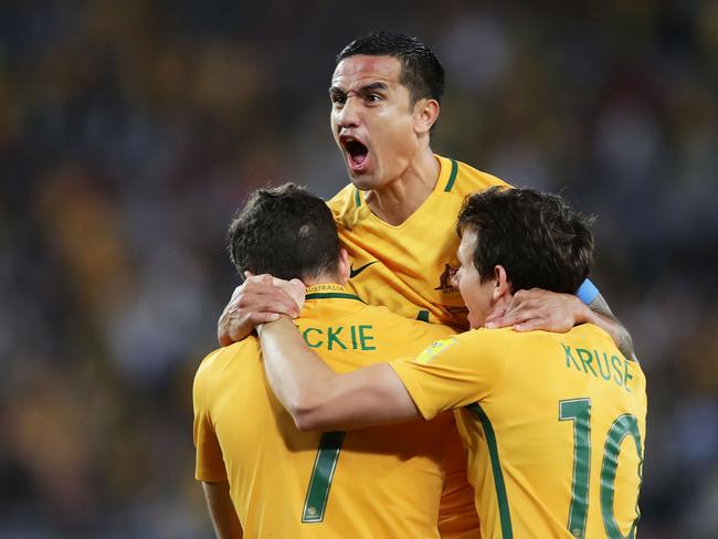 Tim Cahill came to Australia’s rescue in World Cup qualifying frequently. Picture: Getty