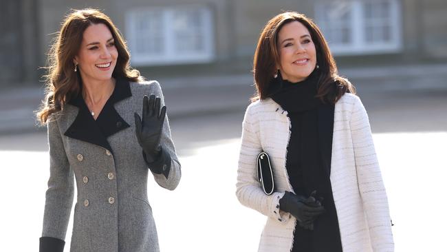 Catherine, Duchess of Cambridge and Mary, Crown Princess of Denmark, attend Christian IX's Palace in 2022 at Copenhagen, Denmark. Picture: Getty Images