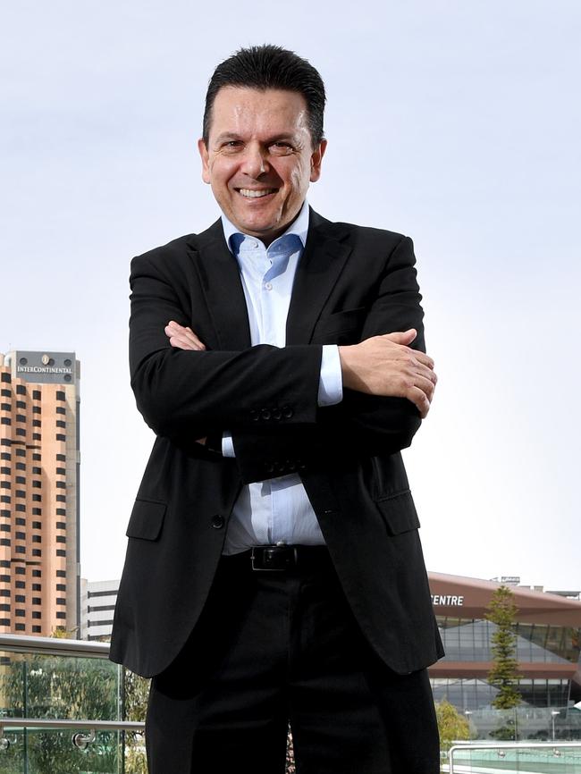 The challenger Nick Xenophon. Picture: Tricia Watkinson