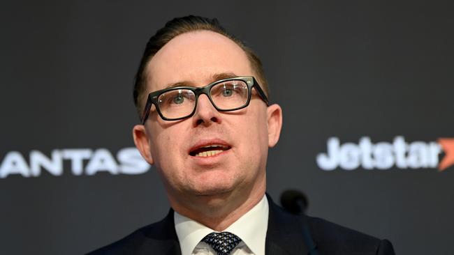 Qantas chief executive Alan Joyce says that refusal to take the jab is a decision by the individual that employment in the aviation industry is not for them. Picture: Jeremy Piper