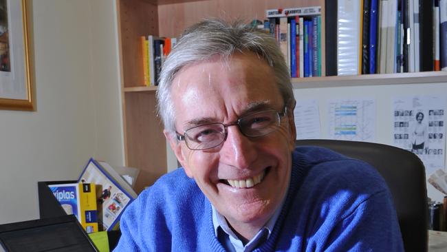 Retired Aust politician Senator Nick Minchin in his office at Kent Town, SA.