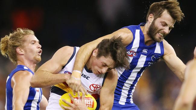 North Melbourne will regain defender Luke McDonald from suspension. Picture: Michael Klein.