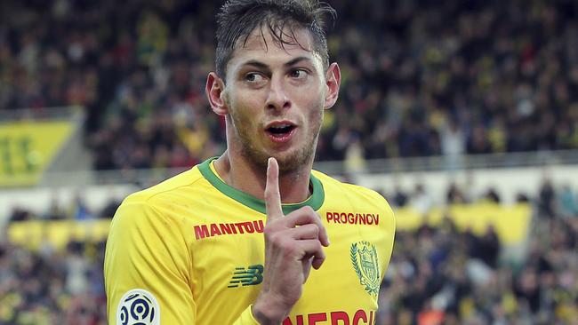 Argentine footballer Emiliano Sala had recently signed with Cardiff from French club Nantes. Picture: AP 