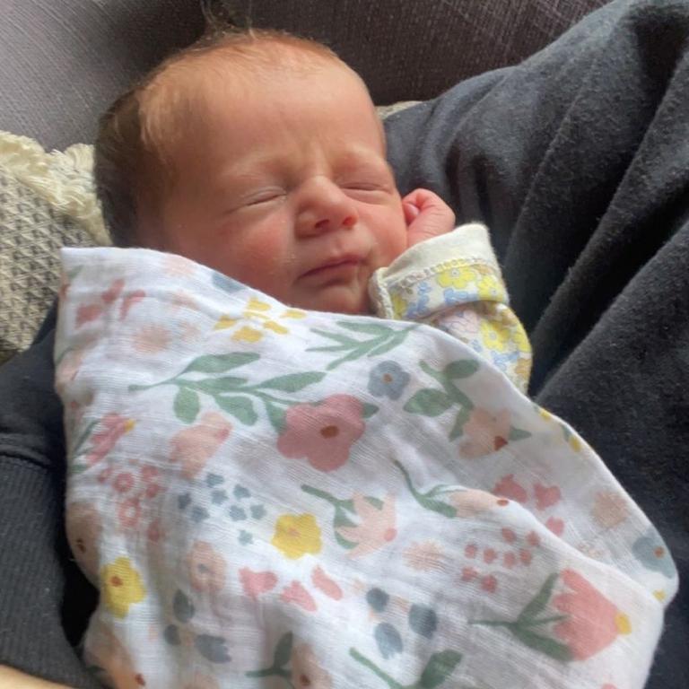 Grant Stevens’ new grandchild Annabelle Charlie Tregloen. Picture: Supplied