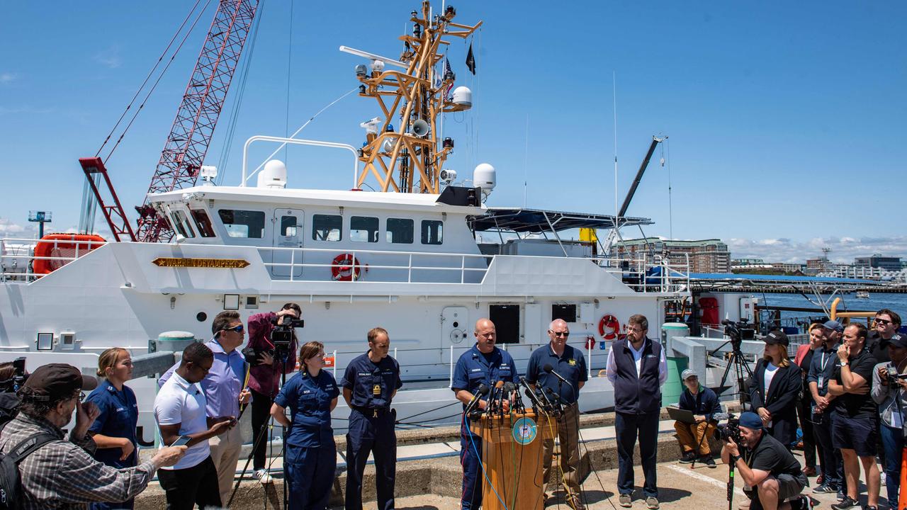 US Coast Guard Captain Jamie Frederick says there is still hope the five missing on the Titan submarine will be found alive. Picture: AFP