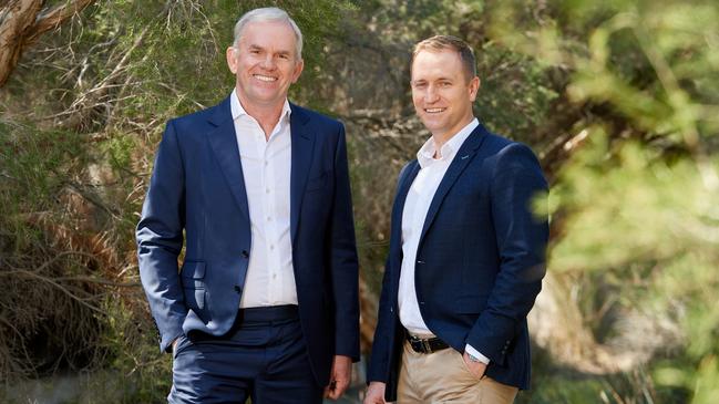 Fortescue Metals chief executive Dino Otranto and Fortescue Energy chief executive Mark Hutchinson.