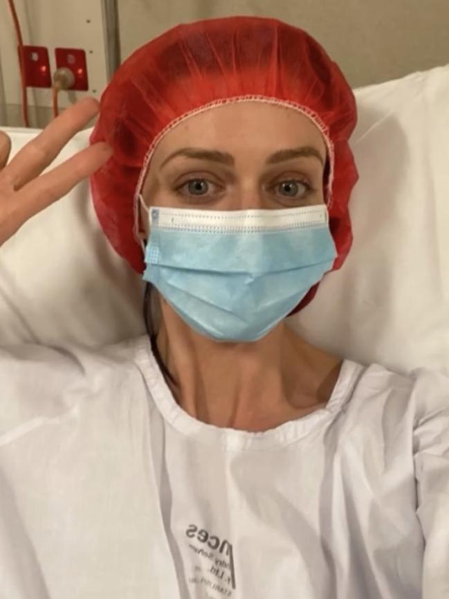 Chantelle Otten receiving treatment.