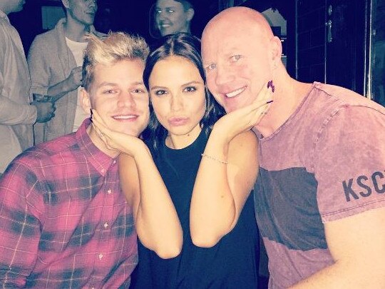 Joel Creasey, Lauren Brant and Barry Hall are all close friends after Creasey and Hall became mates in the I’m A Celebirty jungle. Picture: Supplied