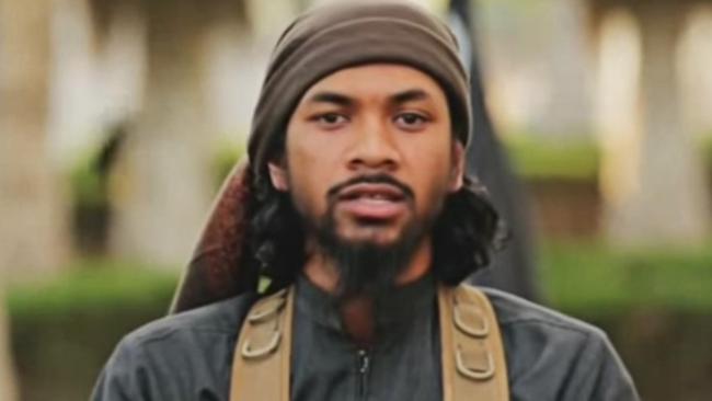 A screen grab taken in July 2018 of Australian-born alleged Islamic State terrorist Neil Prakash. Picture: AAP