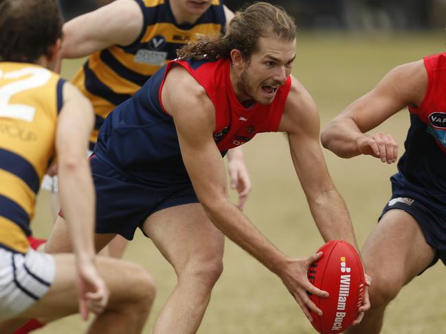 VAFA football: Old Brighton v Old Melburnians. Reuben Hayward (Old Brighton). Picture: Valeriu Campan