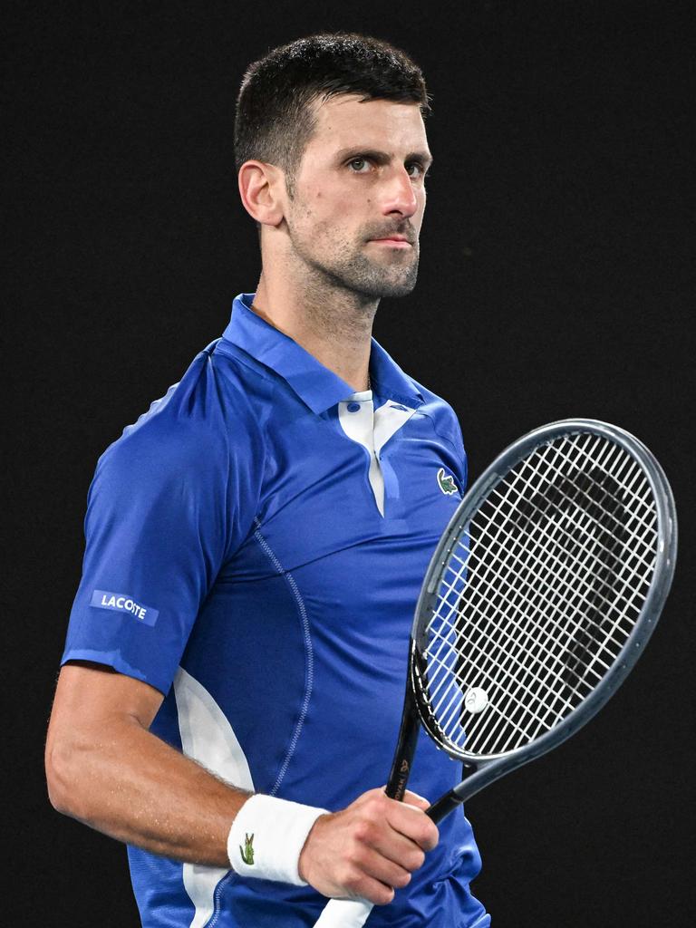 Novak Djokovic has been relegated to the day session. (Photo by WILLIAM WEST / AFP)