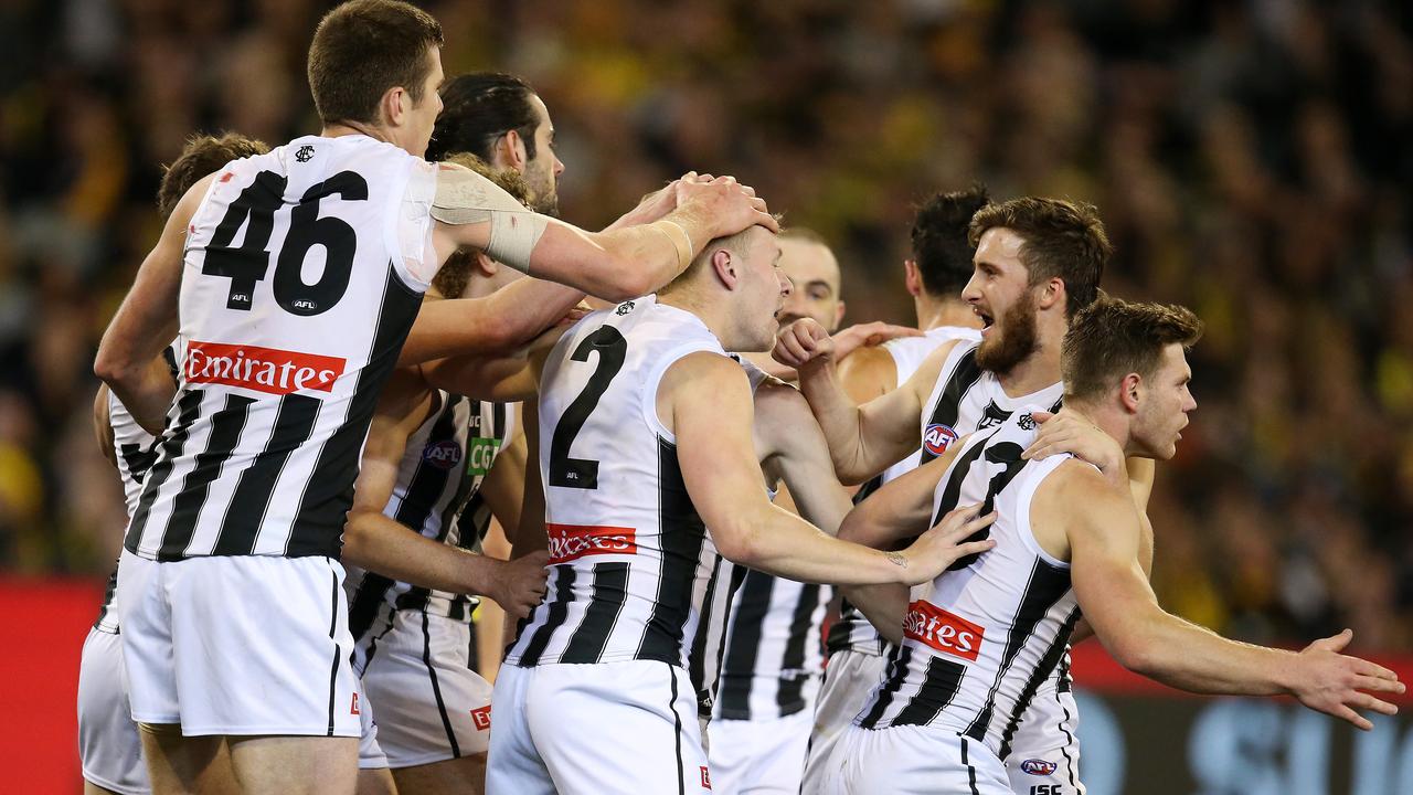 Collingwood led Richmond by 53 points at one point in the second quarter of their preliminary final. No, that’s not a typo. Photo: Michael Klein