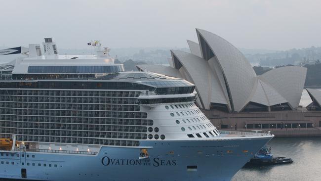 Royal Caribbean’s Ovation of the Seas is due to arrive in Sydney on October 16. Picture: Lisa Maree Williams / Getty Images​