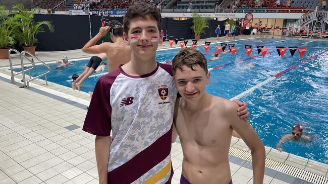 Family ties – St Peters Lutheran College brothers Leo and Charlie.