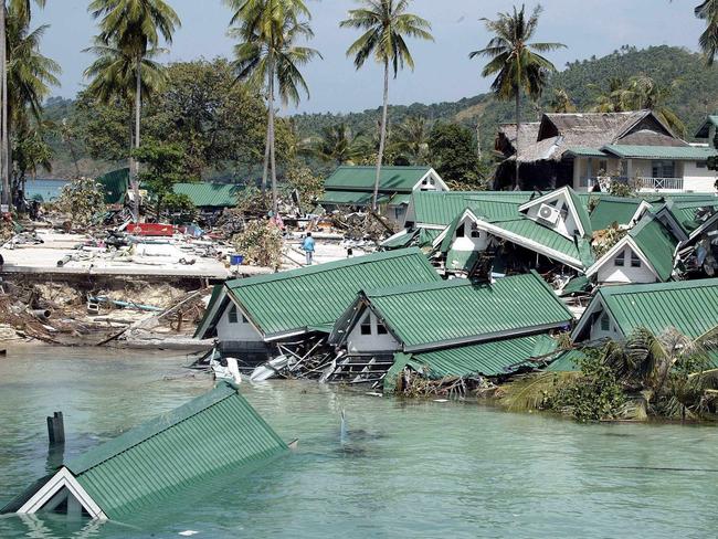 Ms Giles was staying at Phi Phi Island when the tsunami struck.