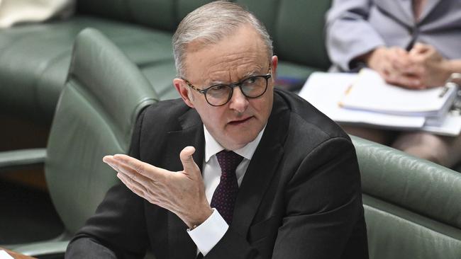 CANBERRA, Australia, NewsWire Photos. June 6, 2024: Prime Minister Anthony Albanese during Question Time at Parliament House in Canberra. Picture: NewsWire / Martin Ollman