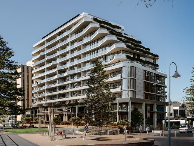 Artist's impressions of Chasecrown $165m apartment development at 21-25 South Esplanade, Glenelg. Supplied by Chasecrown