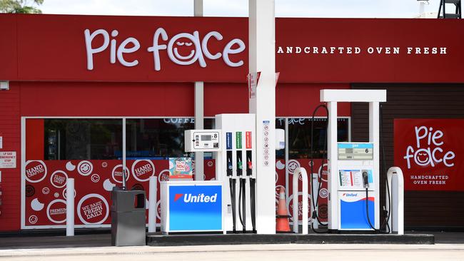 A Pie Face outlet at a United Petrol service station.