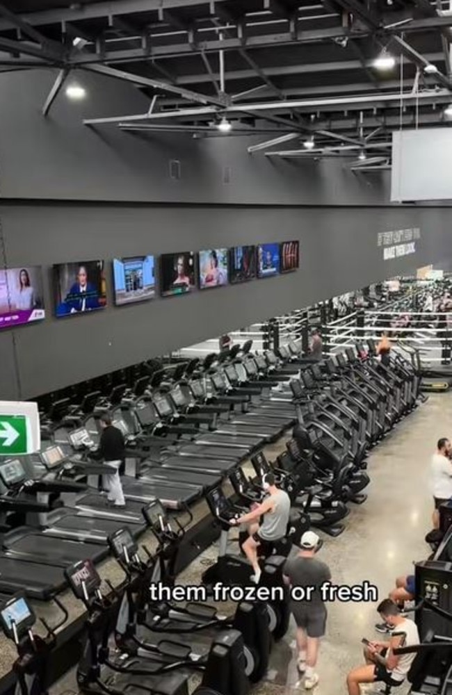 It also has a huge gym floor with countless machines. Picture: TikTok/@lifewith_sg