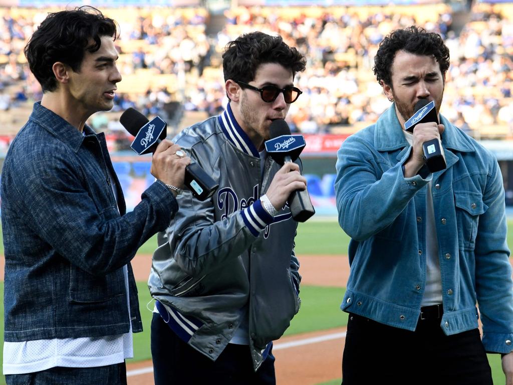 Fans claim Jonas Brothers tickets (priced between $79.89 and $987.85) were given out for free before their Sydney shows. Picture: KEVORK DJANSEZIAN/GETTY IMAGES NORTH AMERICA/Getty Images via AFP.