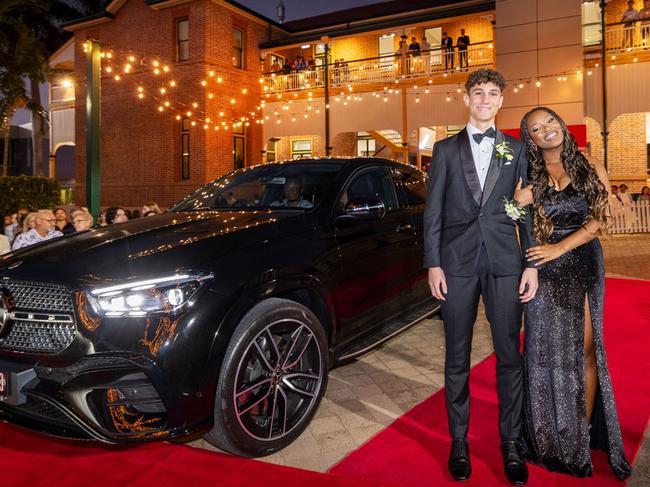 CLASS OF 2024: Townsville Grammar School formal. Students Christian de Jersey & Jasmine Musumba.