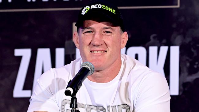 Paul Gallen will fight to former NRL rivals in one night. Picture: Bradley Kanaris/Getty Images