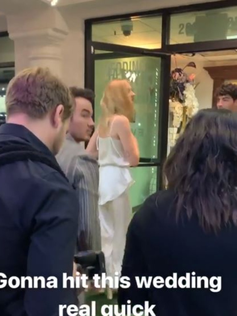 Footage of Turner and Jonas' surprise wedding first appeared on Diplo's Instagram