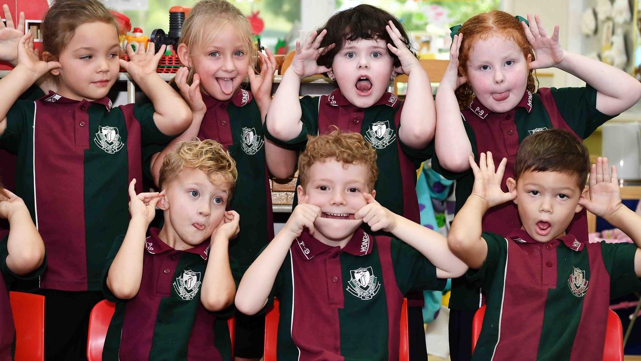 My First Year: Wondai State School Preps, (back) Abbey, Amyra, Prep, Evelyn, Bianca, Mar. (front) Olivia, Lyra, Izayah, Patrick, Jim. Picture: Patrick Woods.