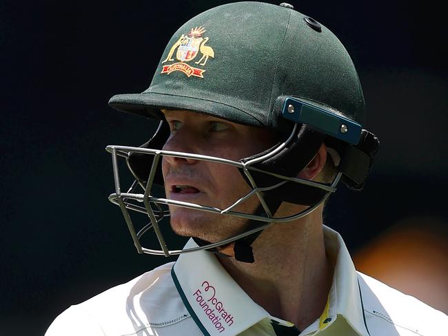 SYDNEY, AUSTRALIA - JANUARY 04: Steve Smith of Australia looks dejected while leaving the field after being dismissed by Prasidh Krishna of India during day two of the Fifth Men's Test Match in the series between Australia and India at Sydney Cricket Ground on January 04, 2025 in Sydney, Australia. (Photo by Cameron Spencer/Getty Images)