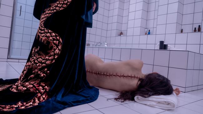 Moore has some confronting nude scenes in the acclaimed body-horror film The Substance.