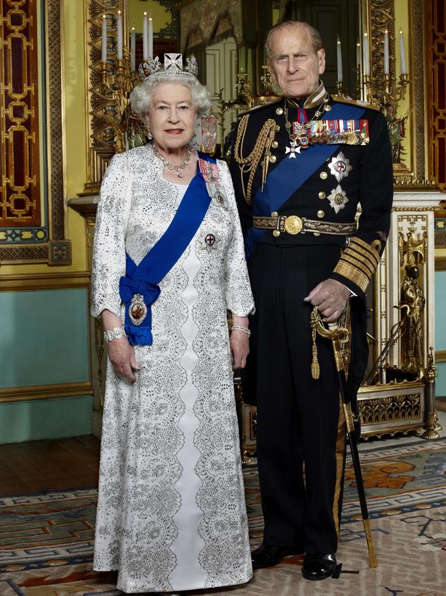 The Queen and Prince Philip photographed to mark the Diamond Jubilee in 2012. Picture: Australscope