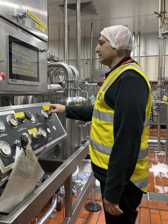 2022: Coca-Cola production manager Charles Nassif at the Northmead factory where he has worked for 17 years.