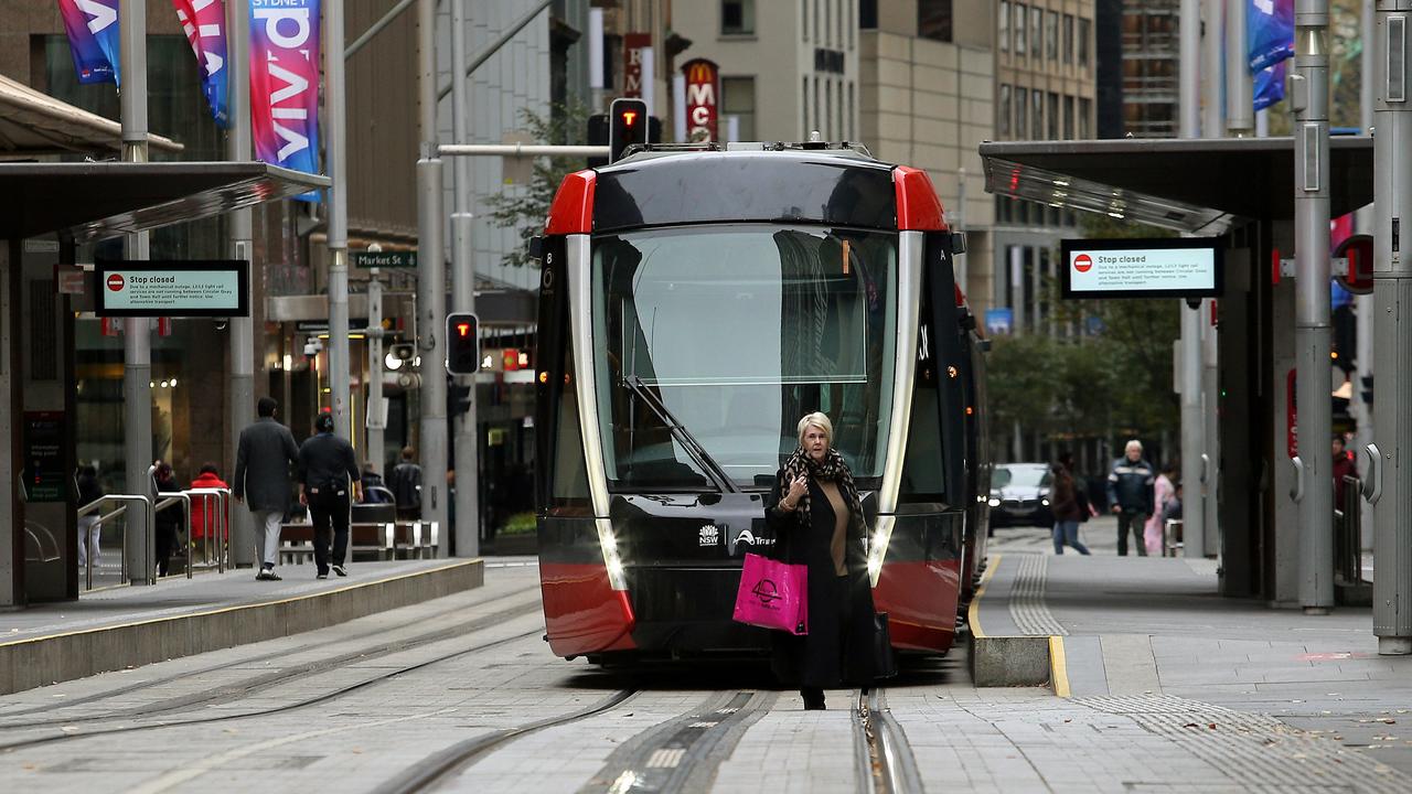 Pedestrian hit by light rail in Sydney