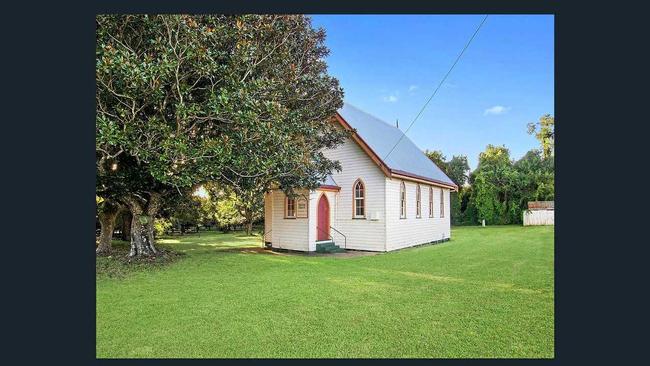 Vintage church in rural setting at Rous Mill will go to auction on June 23. Picture: McGrath Real Estate