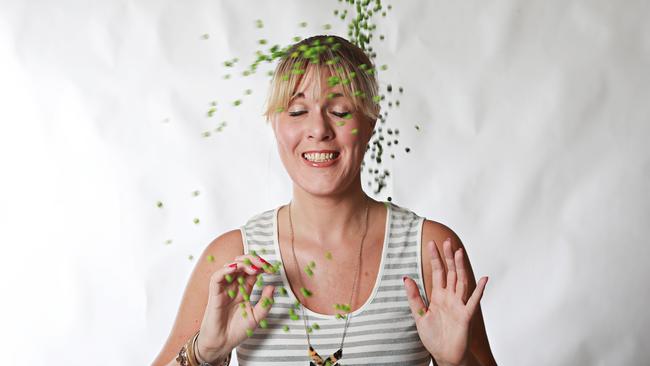 It’s not every day you let your colleagues pea on you. Picture: Adam Yip